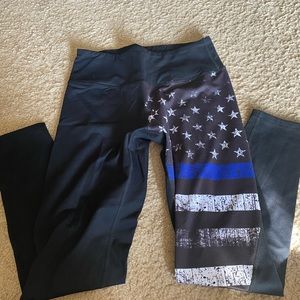 Born Primitive THIN BLUE LINE Leggings